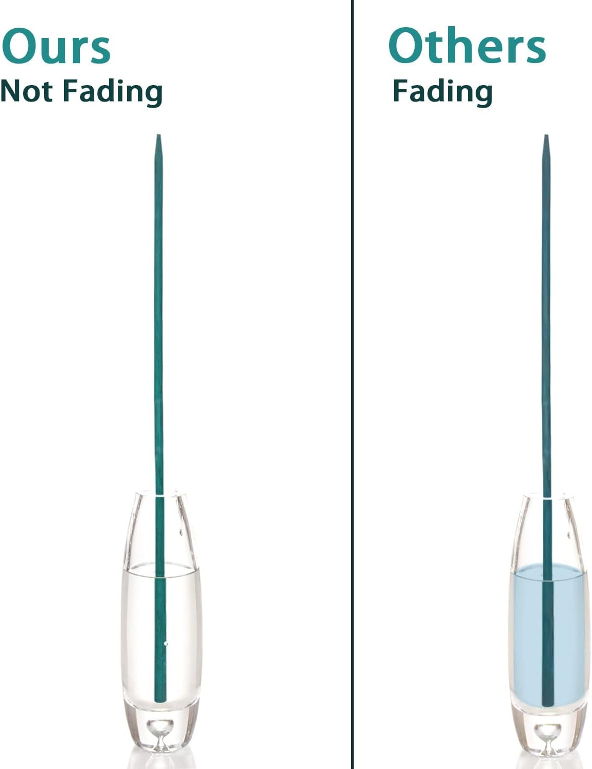 Green Bamboo Plant Stakes, Plant Sticks Support for Indoor and Outdoor Plants, Garden Wood Sturdy Bamboo Sticks, Floral Plant Support Stakes for Garden Plants 25 Pack（15 Inches）