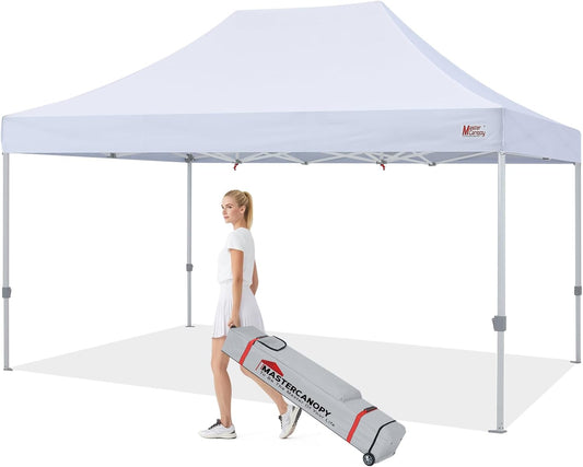 MASTERCANOPY Pop Up Canopy Tent 10x15 Instant Shelter (White)