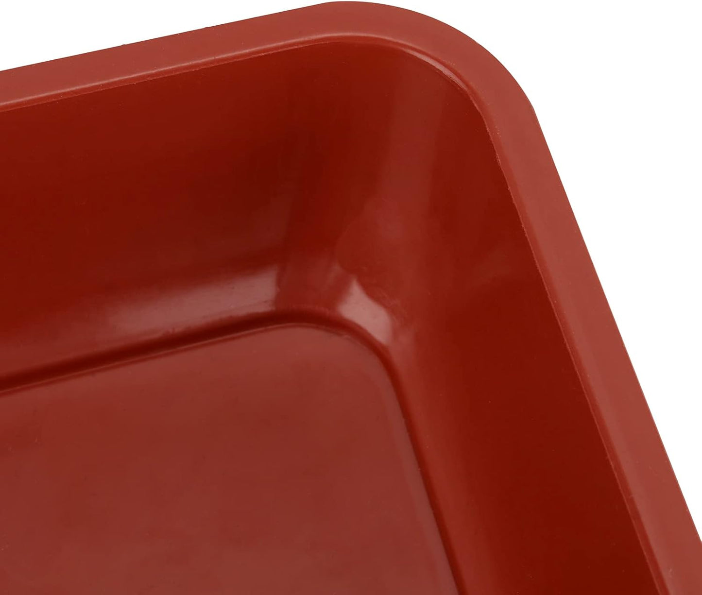 JOIKIT 15 PCS 8.8 x 8.8 Inch Square Plant Saucer, Plastic Plant Saucer Drip Tray, Square Flower Pot Tray for Indoors and Outdoor Plant Pots, 1.2 Inch Deep, Terracotta