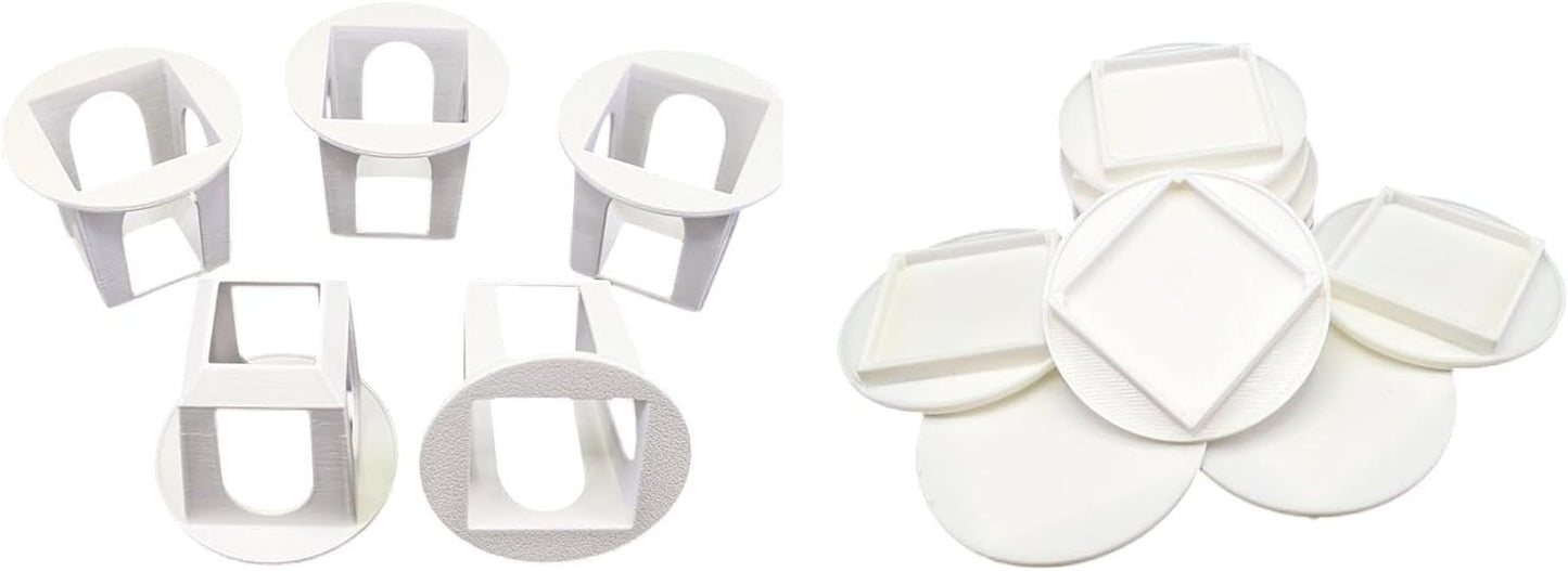 Grow Cubes for Hydroponic System/Compatible with Gardyn (10 Grow Cubes / 10 White caps)