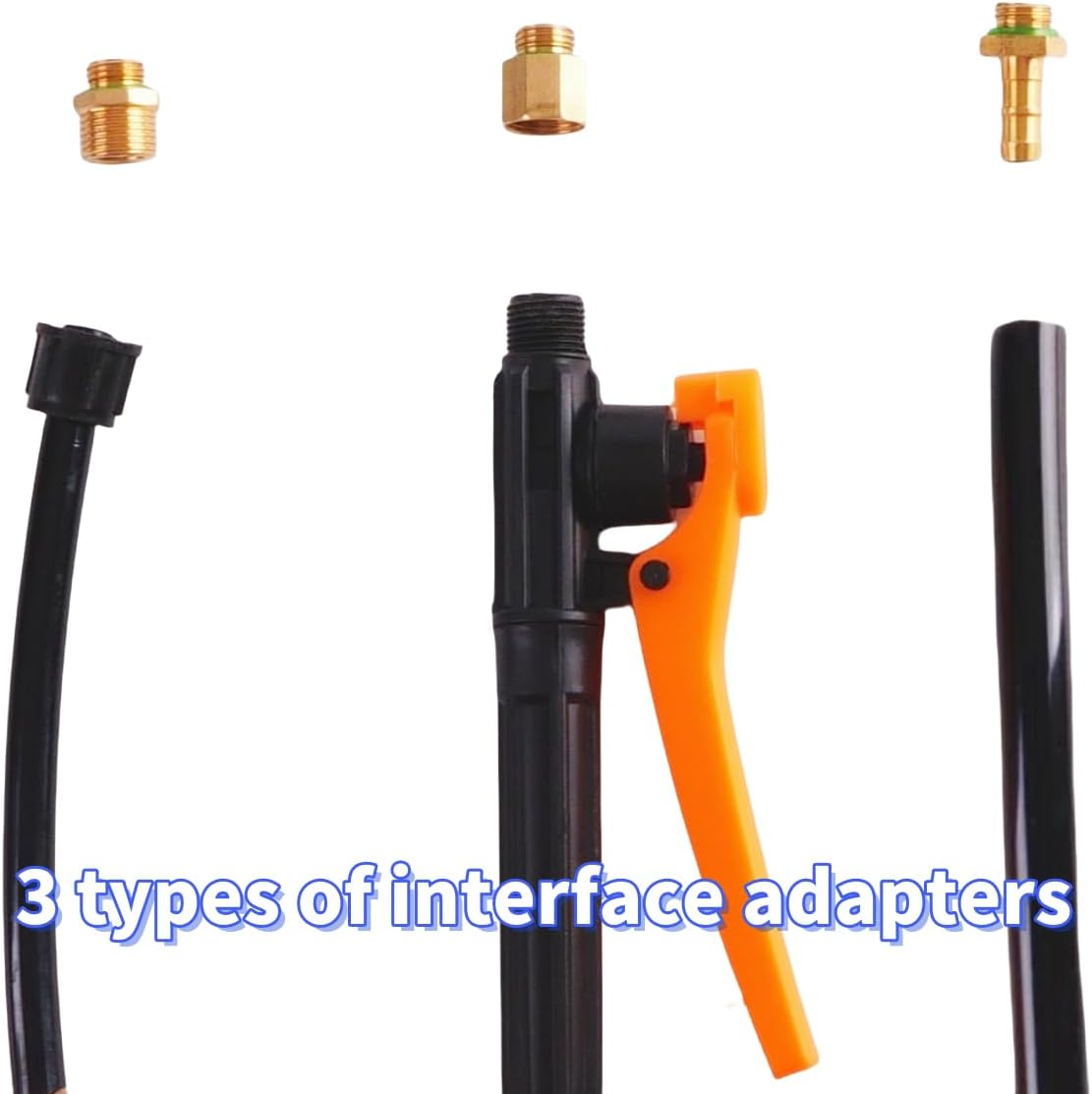 Agricultural Spray Guns, Fruit Tree Sprinkler, Electric Spray, High-Pressure Spray, Long Rod, Even Spray, Direct Spray, Lrrigation and Cleaning (Blue headed alloy spray gun)