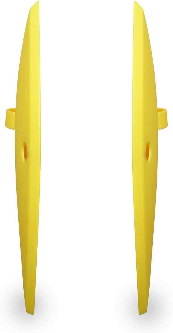 GardenHOME Leaf Scoops Hand Rakes, Large Leaf Grabbers for Yard Work and Garden Use, Clear and Collect Garden Rake, Leaf Scooper and Claws for Leaves, Lawn Debris, and Trash Cleanup, Yellow