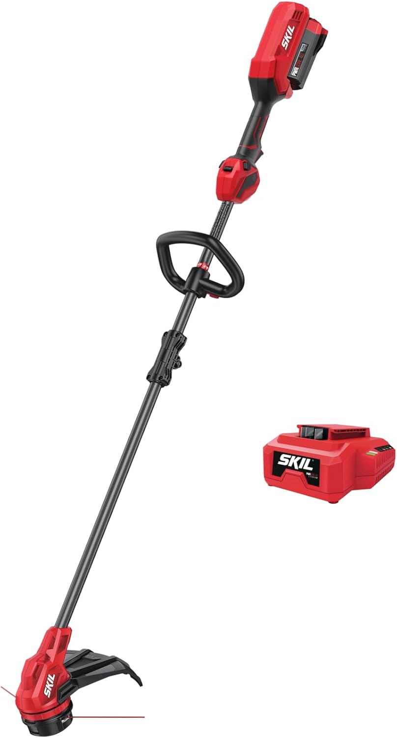 SKIL 40V 14 in.String Trimmer Kit with Twist Load Including 2.0Ah Battery and 60W Charger-LT1400C-11