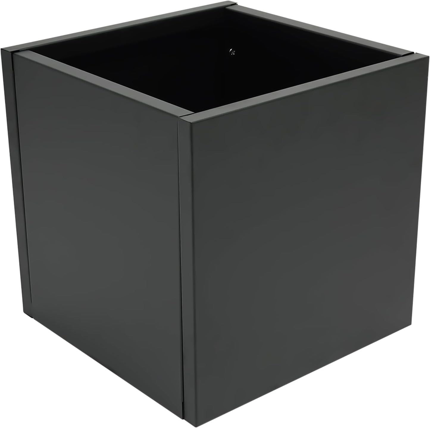 32" L x32 W x32 H Metal Flower Boxes Planter Boxes Outdoor Raised Garden Bed Indoor Outdoor Planting Bed Black Square Planter Box for Patios Lawn Yard Decor Storage