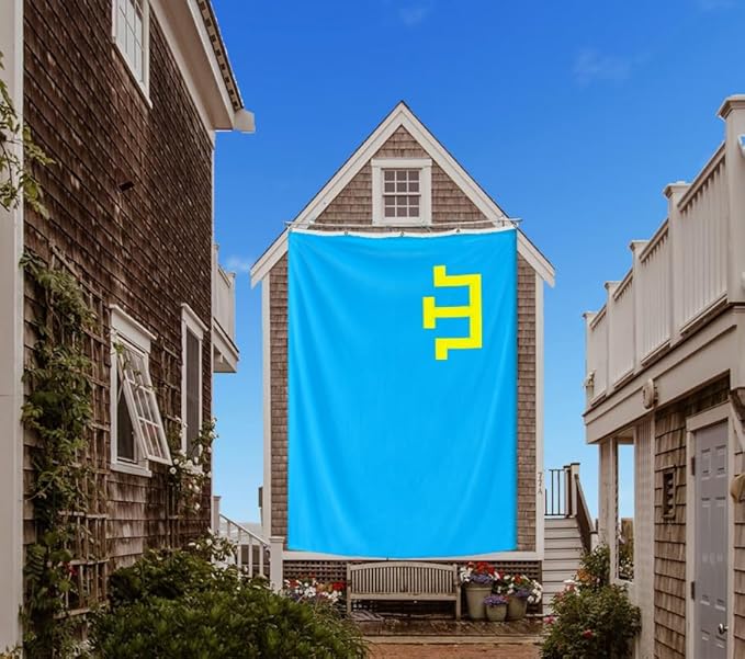 Crimea Tatar Extra Large Flag 12x18FT Giant Crimean Tatars Polyester Banner With 5 Grommets Fade Resistant Vivid Color For Patriotic Festival Events Party Decoration (Crimean Tatars, 12x18FT)