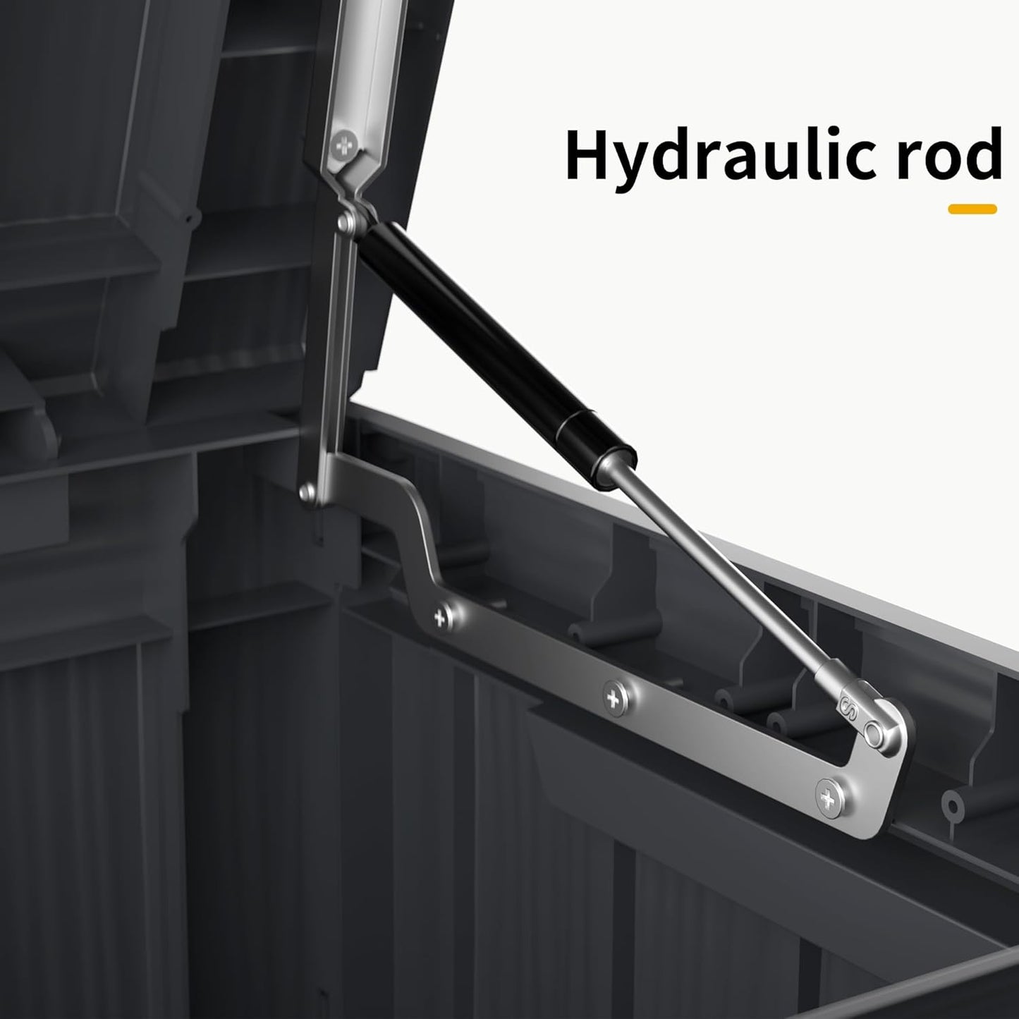 150 Gallon Outdoor Storage Box Patio Deck Box Waterproof, Resin Lockable Outside Large Storage Bin for Pool Cushion Furniture, Garden Tools UV-Resistant, Black