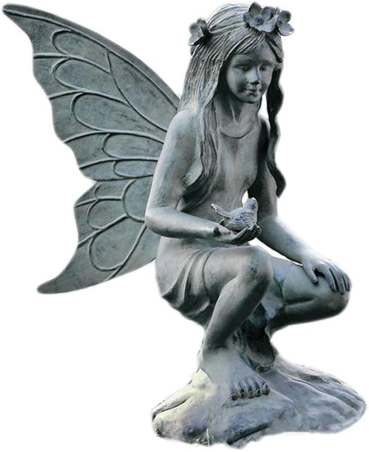 SPI Verdigris Finish Fairy Garden Sculpture Indoor/Outdoor