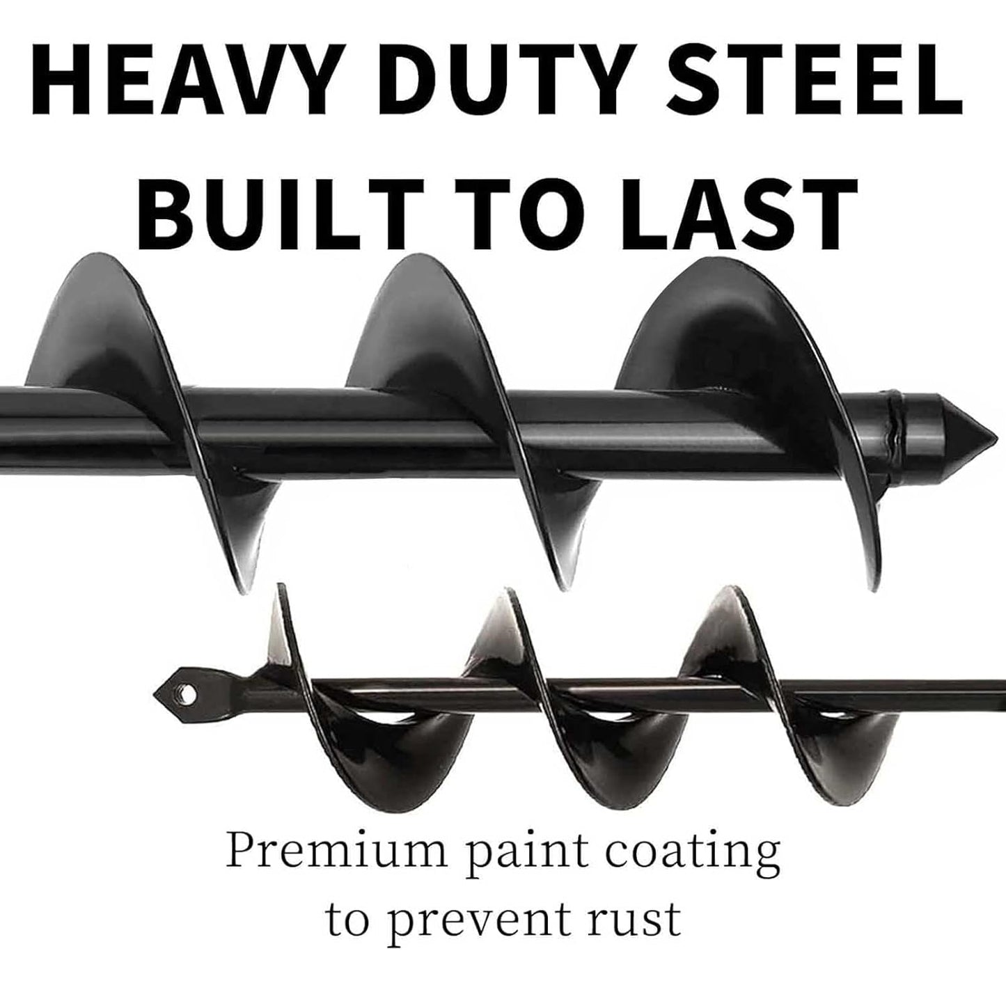 TCBWFY Garden Auger Drill Bit for Planting 1.6"x16.5"and 3.5"x16",Heavy Duty Bulb Planter Tool for Digging Holes,Compatible with 3/8" Hex Drive Drill