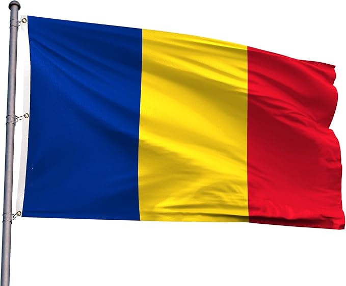 Romania Extra Large Flag 8x12FT Giant Romanian National Polyester Banner With 3 Grommets Fade Resistant Vivid Color For Patriotic Festival Events Party Decoration (Romania, 8x12FT)