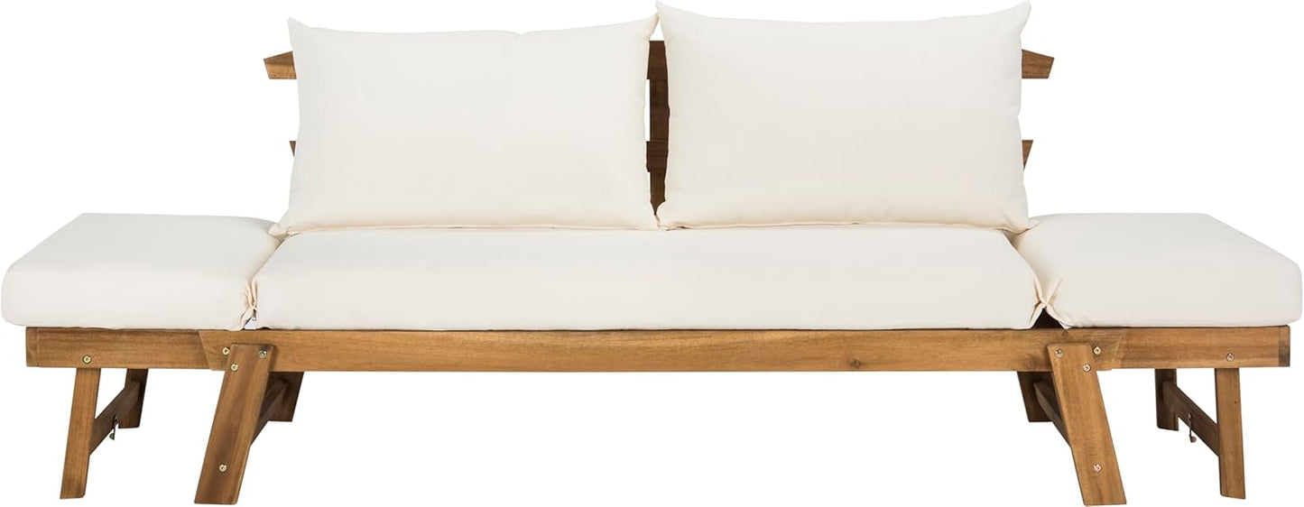 SAFAVIEH PAT6745A Outdoor Collection Tandra Grey Modern Contemporary Daybed Day Bed