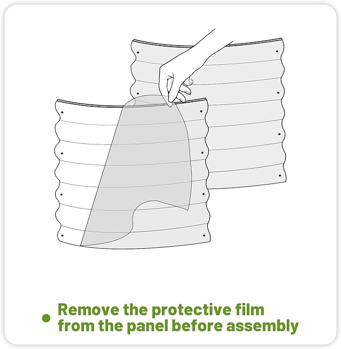 SnugNiture Galvanized Raised Garden Bed Outdoor, 2 Pcs 4x2x1ft Oval Metal Planter Box for Planting Plants Vegetables, Brown