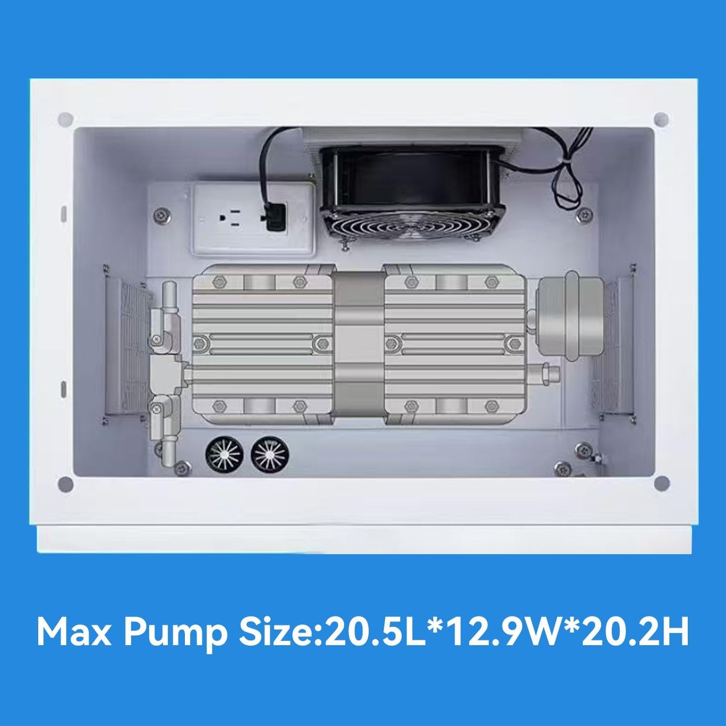 Pond Aerator Cabinet,24.7”×18.9”×23.5,Weatherproof Outdoor Cabinets for Aerator,Pond Aerator Weatherproof Outdoor Cabinet