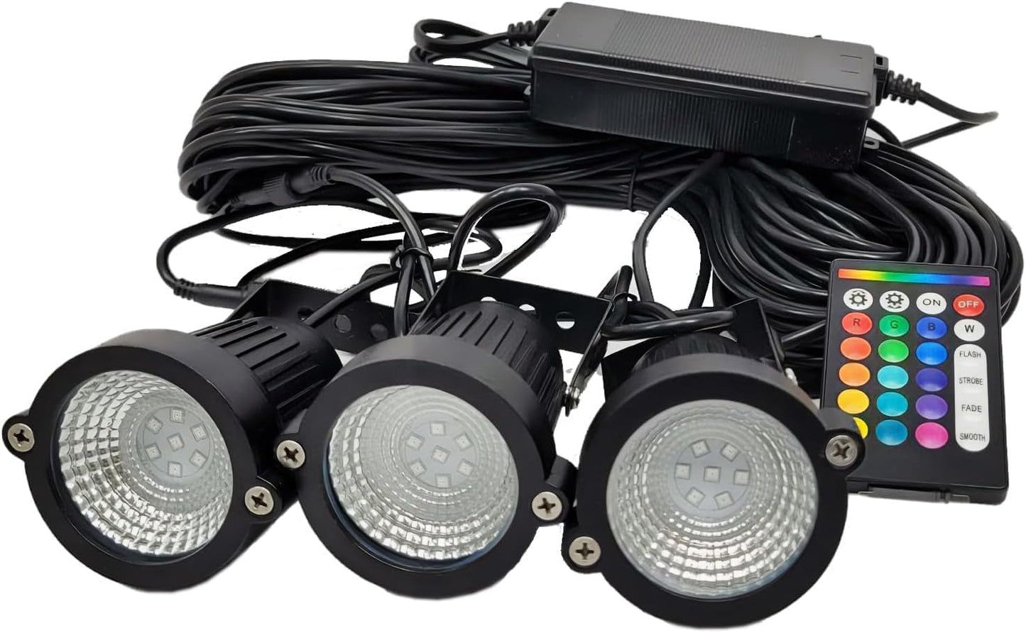 Custom Pro Color Changing Universal Upgraded Premium Light Kit for Oase & Pond Boss 1/4 HP Floating Fountain w/Remote