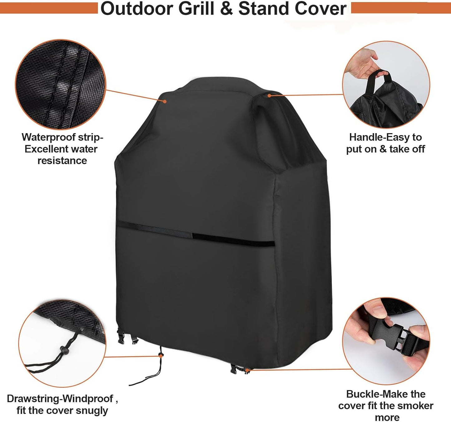 Grill Griddle Cover Compatible for Charbroil Bistro Pro Electric Grill & Griddle, Portable Gas BBQ Covers, Waterproof Outdoor Electric Grills Cover-23 D x 32.8" W x 39.6" H