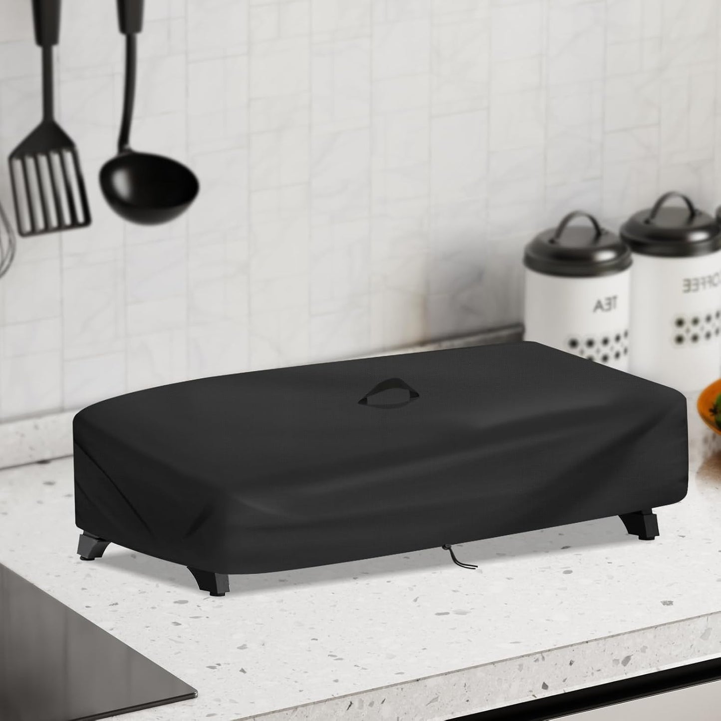 Outdoor Grill Cover for Royal Gourmet PD1305H 3-Burner Propane Gas Grill, 32'L x 19'W x 9'H, Black