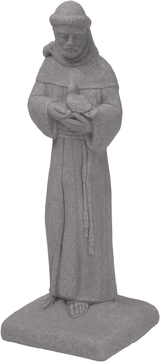 EMSCO Group 2231-1AZ Group Saint Francis Statue – Natural Granite Appearance – Made of Resin – Lightweight – 29” Height