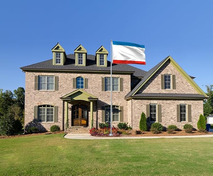 Ukraine Crimea Flag 5x8FT Ukrainian Crimean Polyester Banner With 2 Grommets Fade Resistant Vivid Color For Patriotic Festival Events Party Decoration(Crimea UKR, 5x8FT)