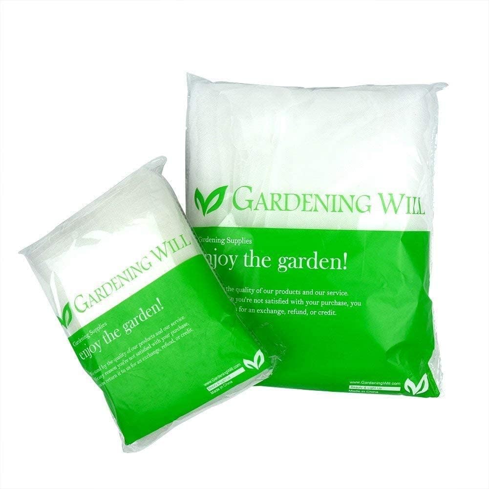 8Ft x 20Ft Mosquito Bug Insect Bird Fine Mesh Net Barrier Hunting Blind Garden Screen Netting for Protect Your Plant Fruits Flower