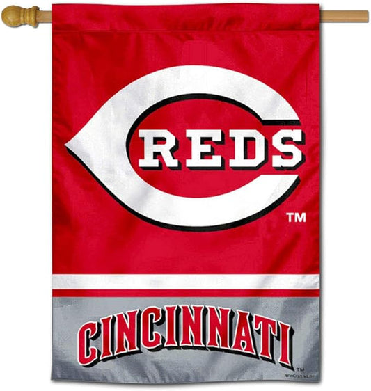 Cincinnati Reds Double Sided House Flag