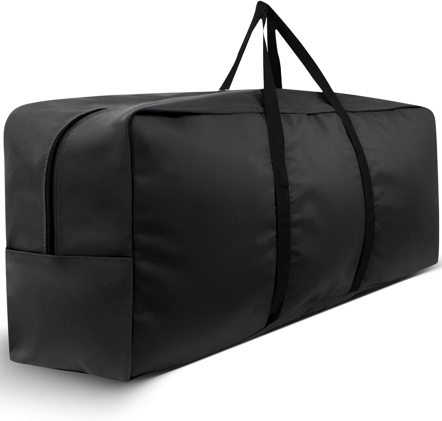 420D Waterproof Garden Cushion Storage Bag - 68" Rectangular Outdoor Patio Bag With Zipper and Handles - Extra Large 68" L x 29" H x 20" W Black