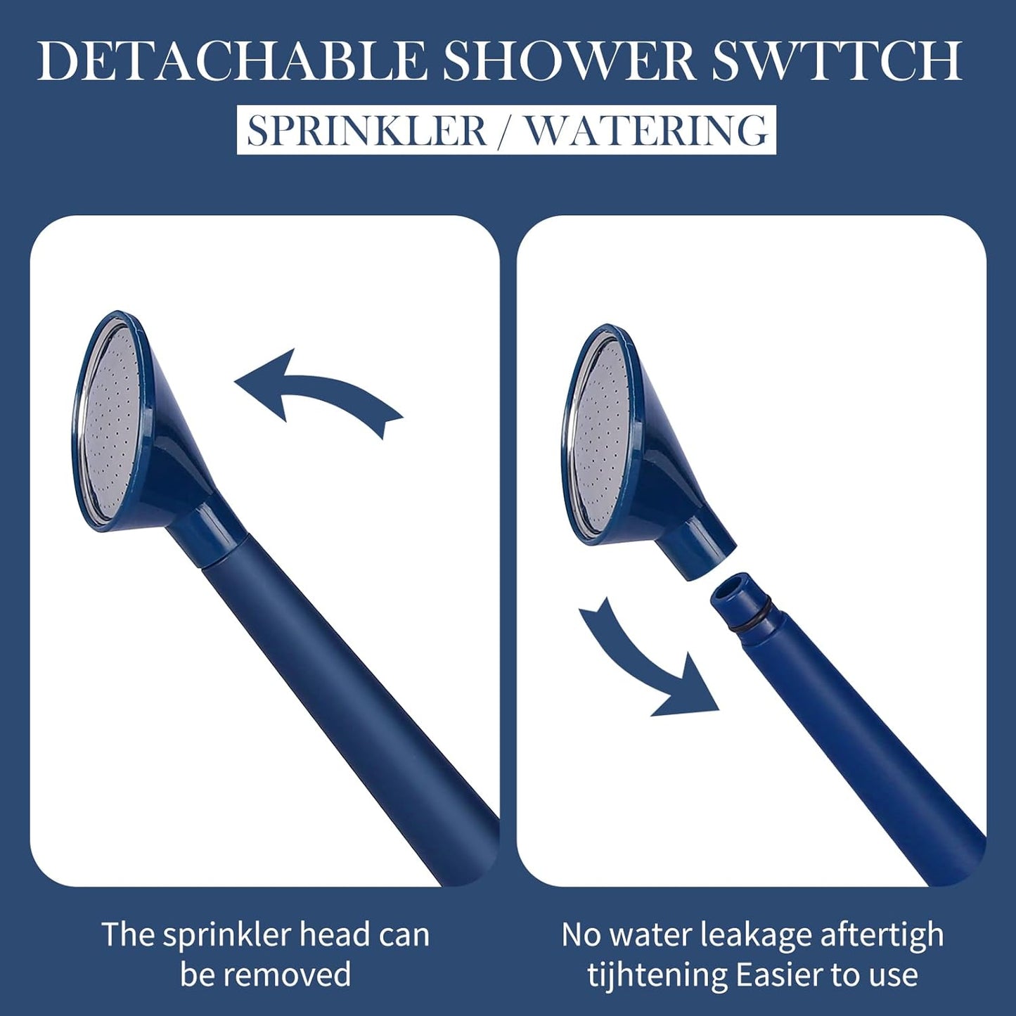 2 Gallon Watering Can for Indoor Plants, Garden Watering Cans for Outdoor Plant House Flower, Modern Plant Watering Can Large Long Spout with Sprinkler Head