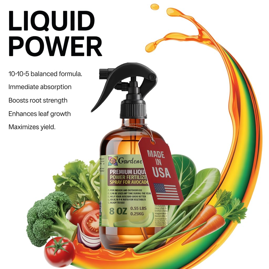 Liquid Power Beet Fertilizer Spray – Ready-to-Use Liquid Plant Food Mist for Beet – Premixed, Easy Application – Fast-Acting Formula for Growth, Roots & Yield – Indoor & Outdoor Use – 8 oz