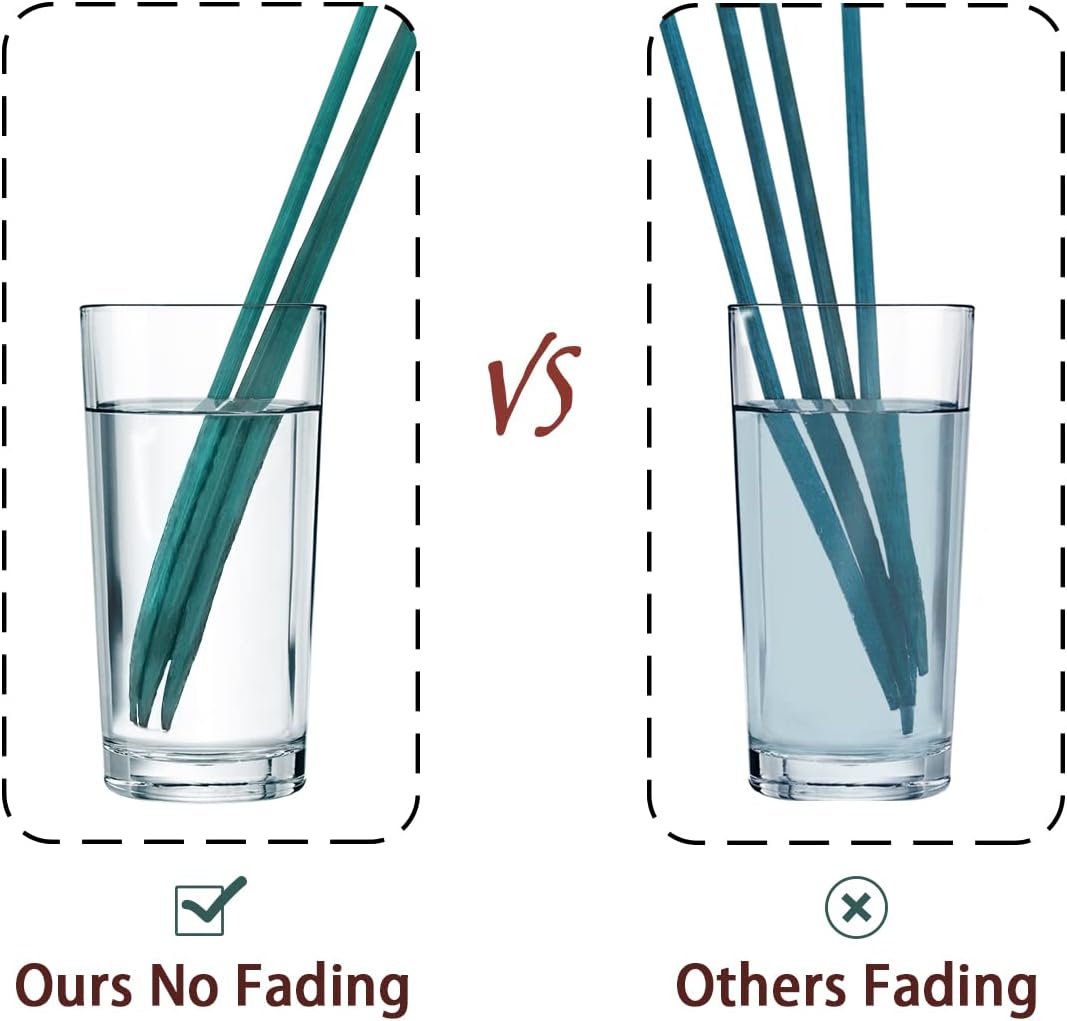 50 Pcs Plant Sticks Green Plant Stakes, Plant Support Garden Stakes for Indoor and Outdoor Plants, GAGINANG Sturdy Garden Wood Bamboo Sticks, Floral Plant Stakes for Garden Potted Plants（18 Inches）