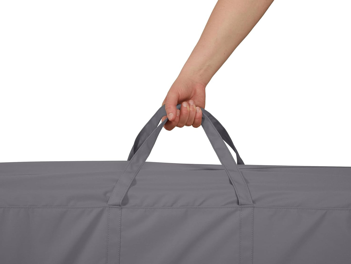 Covermates Cushion Storage Bag - Weather Resistant Polyester, Weather Resistant, Water Resistant Zipper, Cover Accessories, 48Wx 16D x 22H, Charcoal