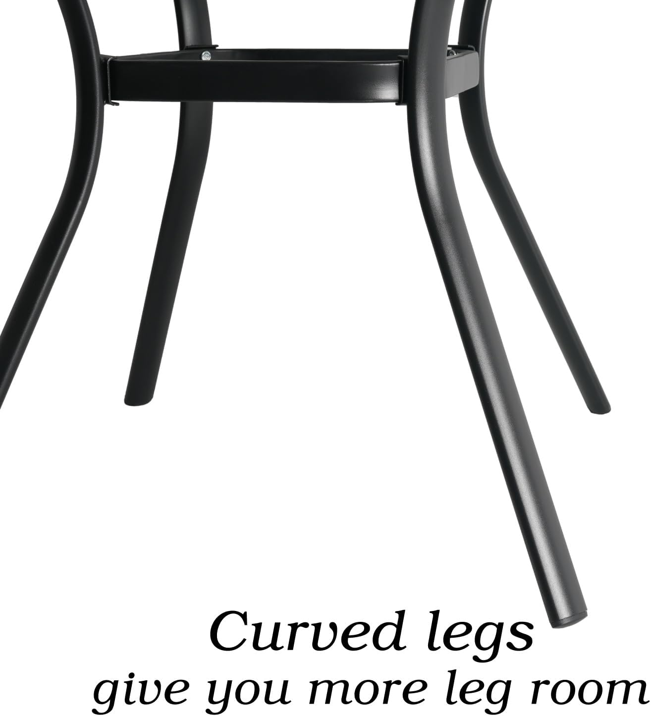 Round Outdoor Dining Table, 48-inch All-Weather Patio Table with Adjustable Umbrella Hole for Deck Lawn Garden Backyard Balcony Deck, Black Metal Frame Slatted Tabletop