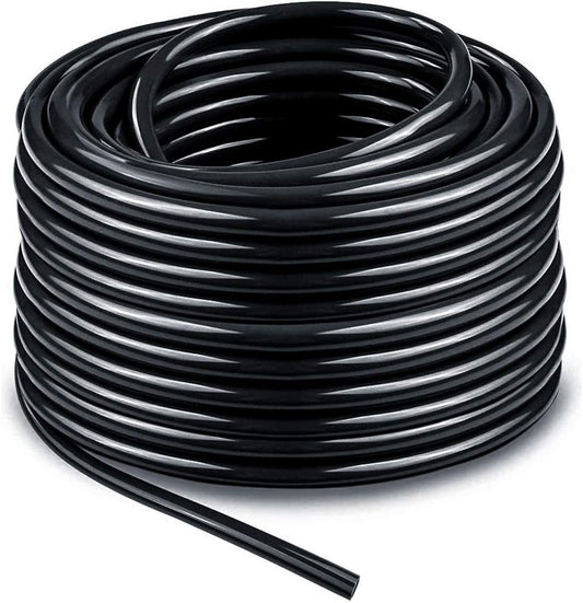 Bonviee 100ft 1/4 inch Blank Distribution Tubing Drip Irrigation Hose Garden Watering Tube Line for Small garden irrigation system
