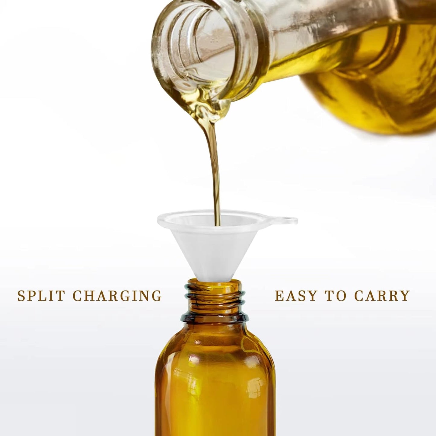 4 pcs Amber Glass Spray Bottles 2oz, Empty Small Spray Bottle Fine Mist Refillable Sprayer with Funnel Labels Droppers,Mini Travel Bottle for Essential Oils,Hair and Cleaning Solutions