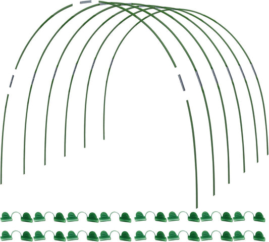 MAXPACE Greenhouse Hoops for DIY Grow Tunnels Less Than 2.7ft Wide, Rust-Free Fiberglass Support Hoops Frame for Garden Fabric, Plant Support Garden Stakes, Gardening Supplies, 25pcs