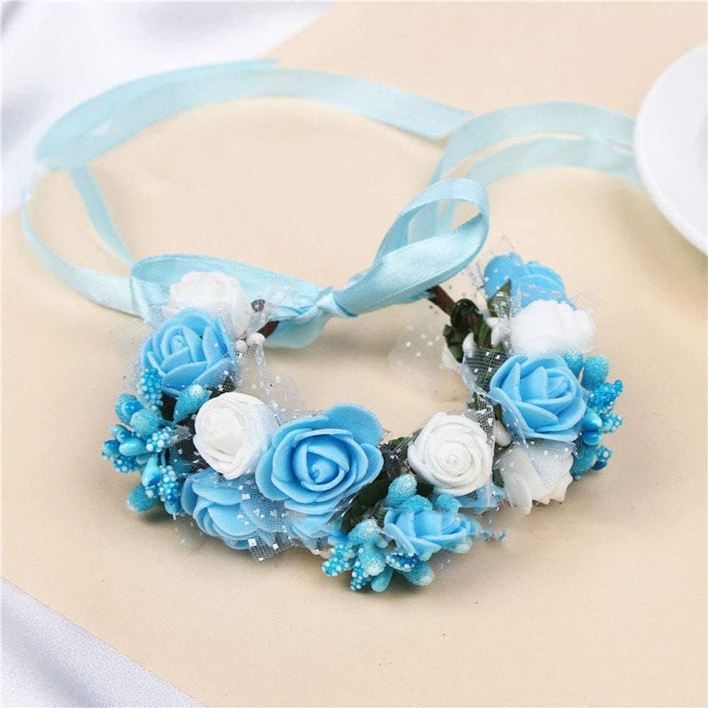 Mini Fake Rose Flower Heads 144pcs Artificial Roses Heads for Wedding Bridesmaid Bridal Bouquets Centerpieces, Party Decoration, Home Office Decor (Light Blue)