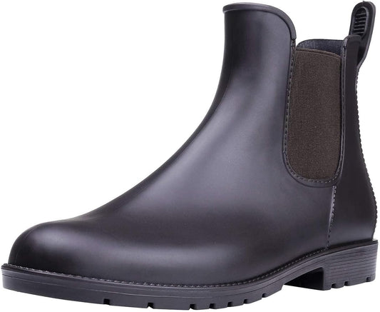 Asgard Women's Ankle Rain Boots Waterproof Chelsea Boots