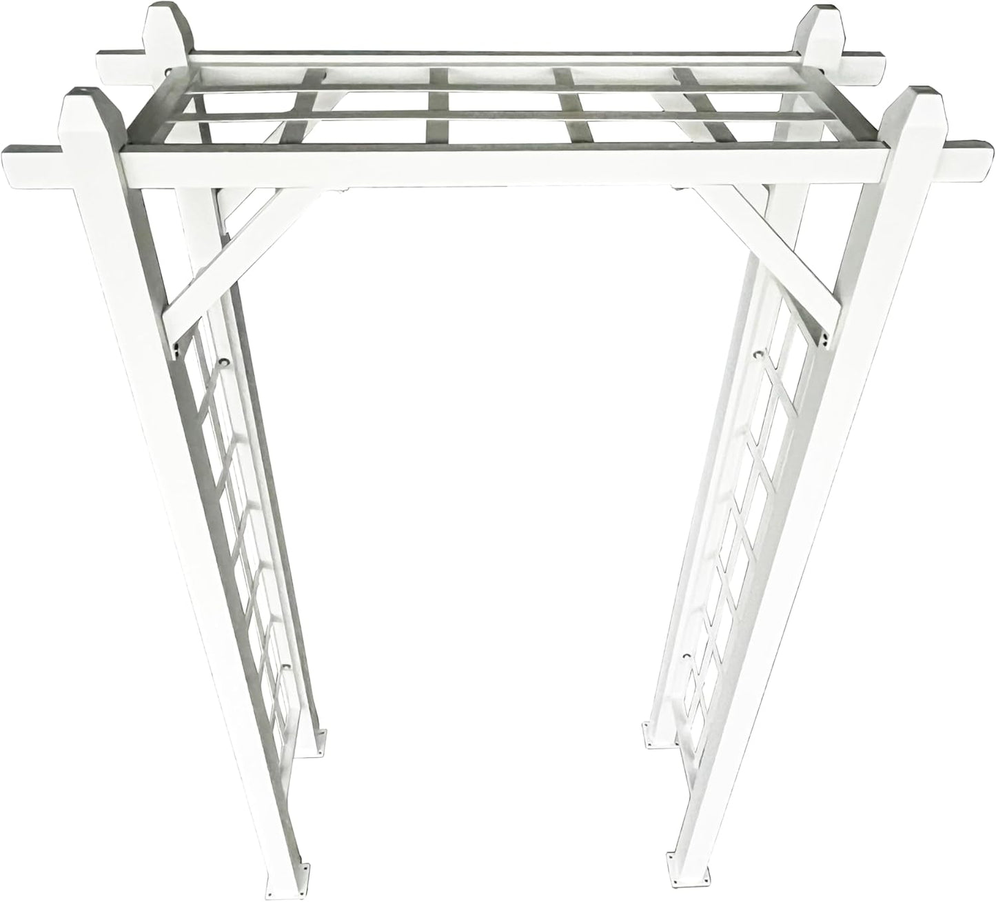 White Modern Aluminum Garden Arbor Arch