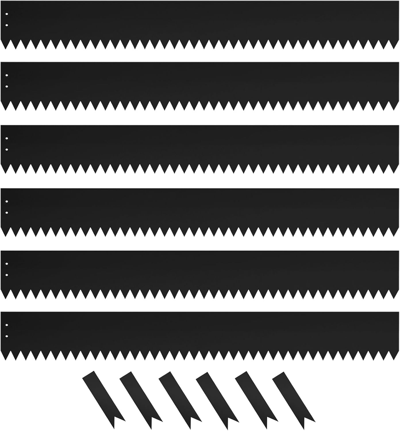 Steel Landscape Edging 40 Inch Strips, Steel Edging 4 Inch Depth, 6 Pack Hammer in Landscape Edging, Metal Landscape Edging, Metal Edging for Landscaping