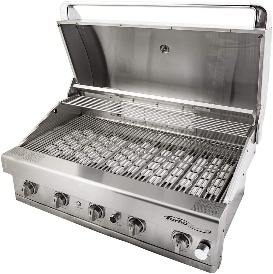Turbo Elite 38-inch 4-Burner Built-In BBQ Gas Grill - Propane
