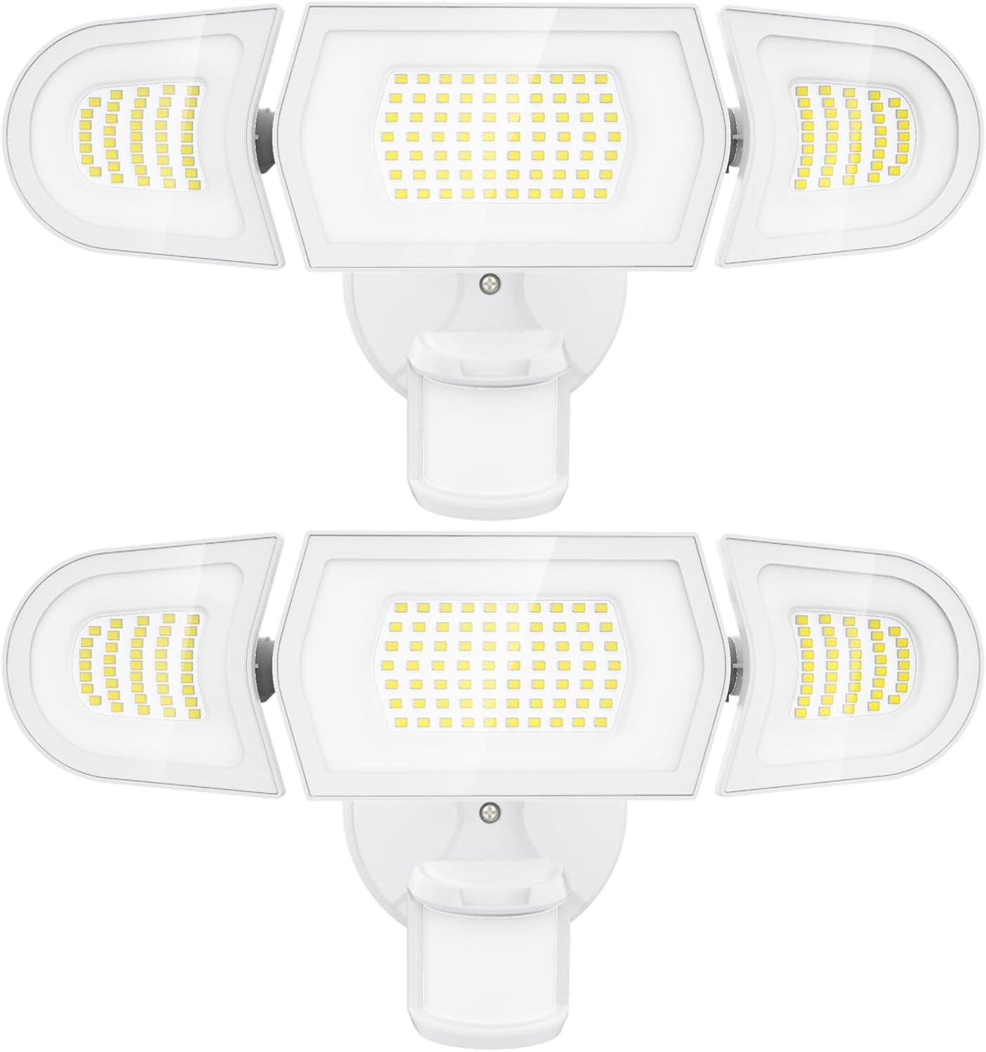 Olafus 100W LED Security Light Motion Sensor Outdoor Light, 2 Pack Motion Flood Light Dusk to Dawn, 9000LM Super Bright 6500K Exterior Motion Detector Floodlight for Garage Yard Porch Eave IP65, White