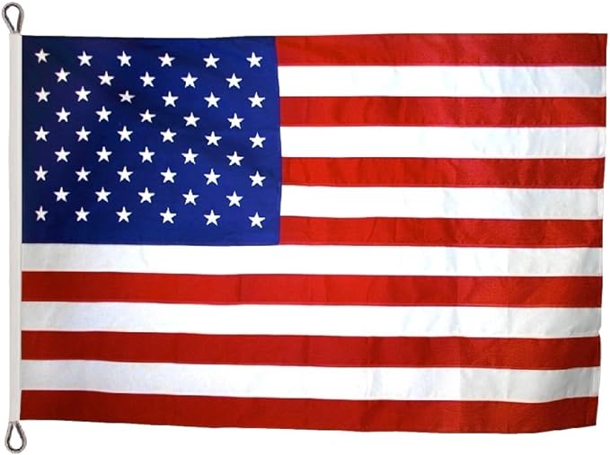 Annin Flagmakers (2410) SolarGuard Nyl-Glo American Flag, Made in USA, 20 x 38 Feet, Nylon