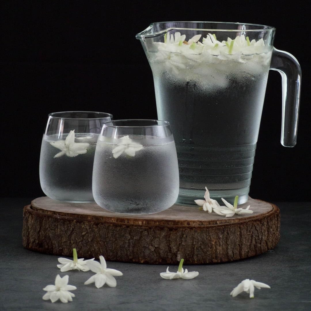 Arabian Jasmine (Jasminum Sambac) - Live, Fragrant, Blooming, Indoor/Outdoor Decorative Plant (4 Arab jas Cups)