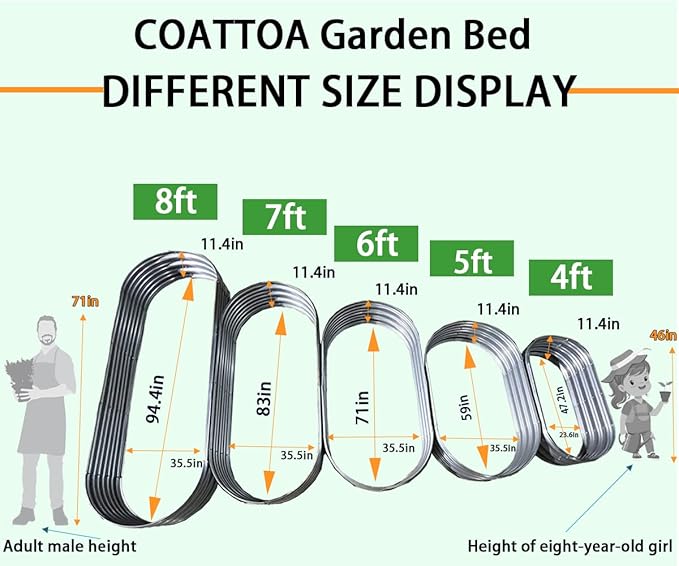 Raised Garden Bed, 6×3×1ft Outdoor Galvanized Planter Boxes, Galvanized Garden Beds Outdoor with Metal Plant Stakes, Large Raised Garden Box, Garden Beds Outdoor for Vegetables Stock Tank