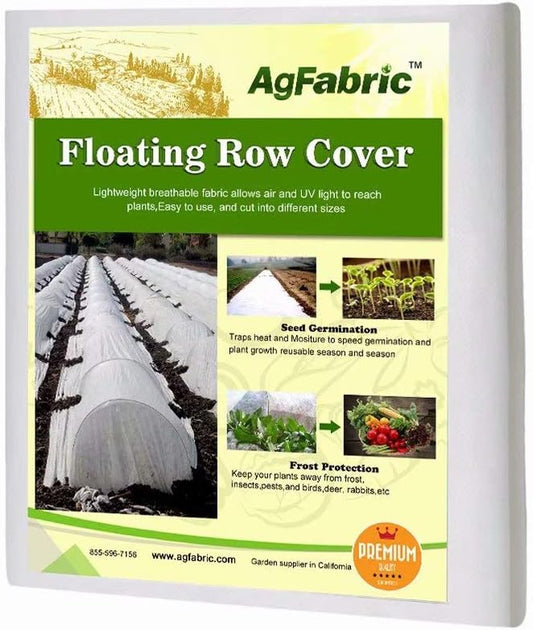 Agfabric Plant Covers Freeze Protection Row Covers 1.5oz 7'x50' Frost Cover for Freeze Protection,Frost Blanket for Plants,White