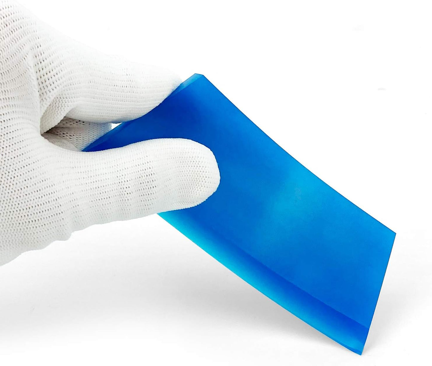 CARTINTS 2pack Squeegee Blade Replacement Mini Squeegee, 5.1x 2 inch, for Cleaning Glass, Shower Door and Car Windows and Screen Printing,Blue