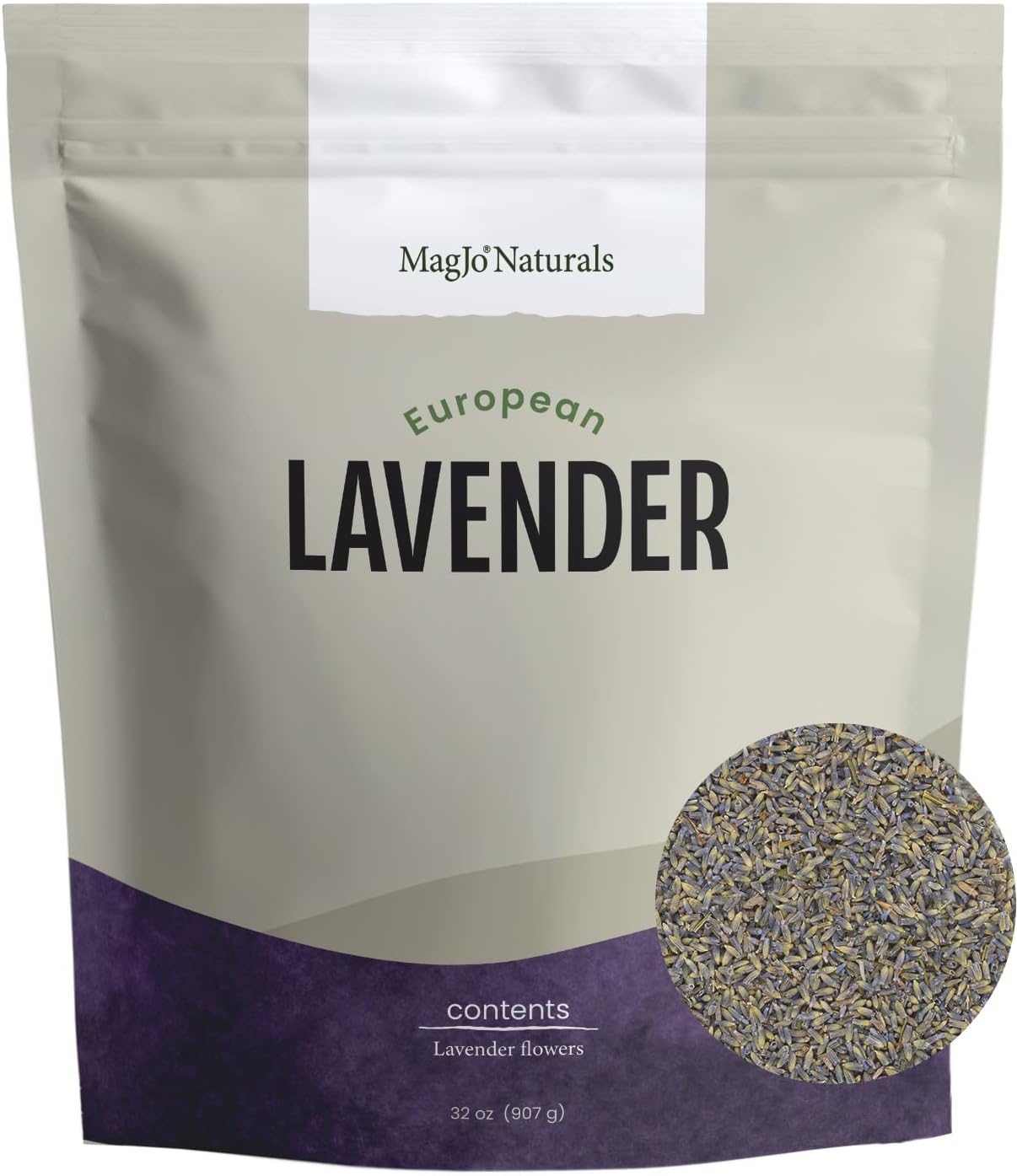 MagJo Naturals European Lavender Flowers (Extra Grade) - 100% Raw from Europe - 2 pounds