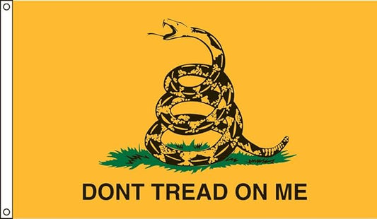 Valley Forge Flag 4-Foot by 6-Foot Nylon Gadsden Historical Flag with Canvas Header and Grommets