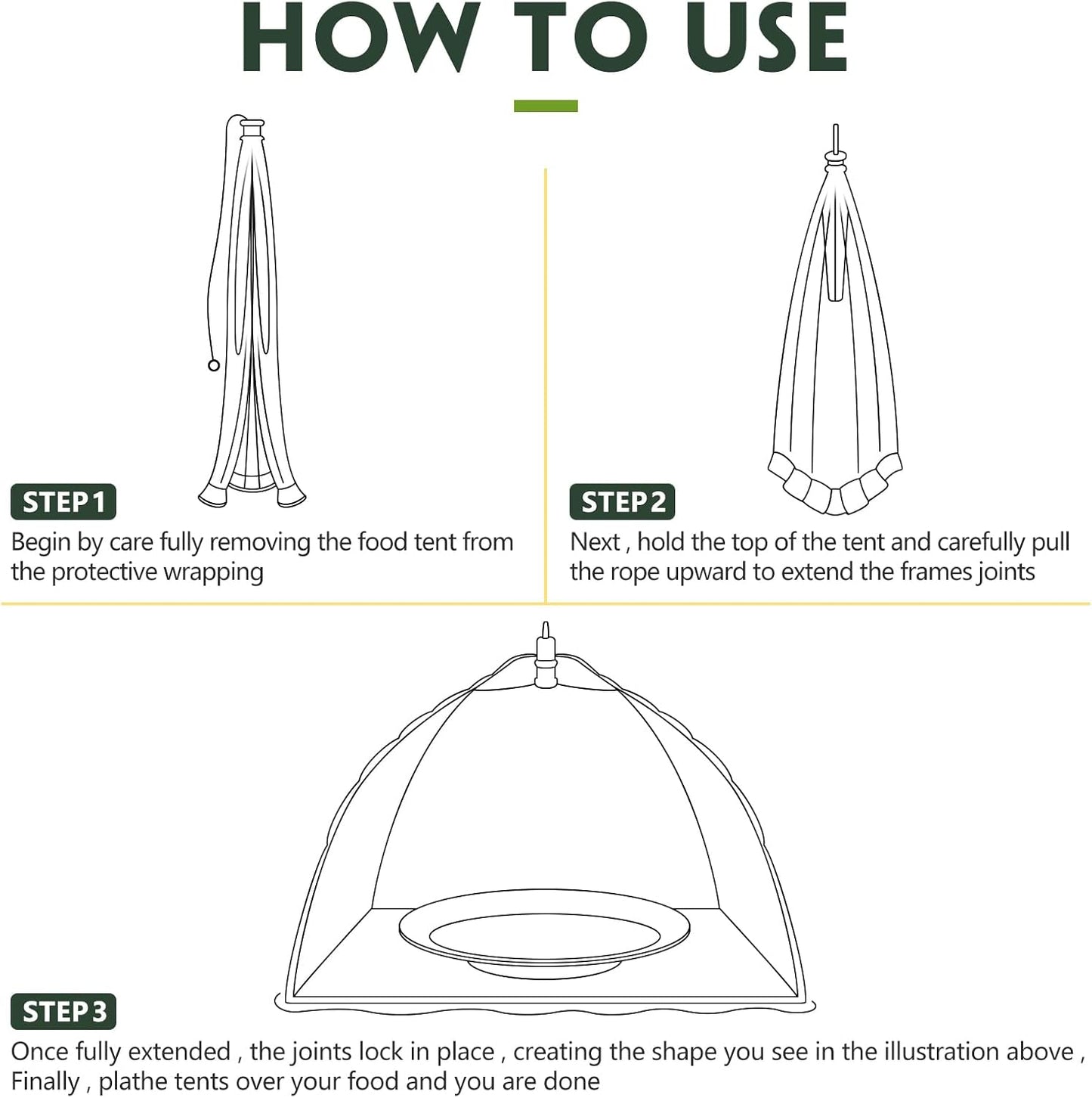 Sawysine 4 Pack Mesh Plant Cover Reusable Screen Cloche Dome Plant Protector Tent Collapsible Umbrella for Outdoor Garden Greenhouse Vegetable Flowers Strawberry from Animals(24 x 24 Inch,White)