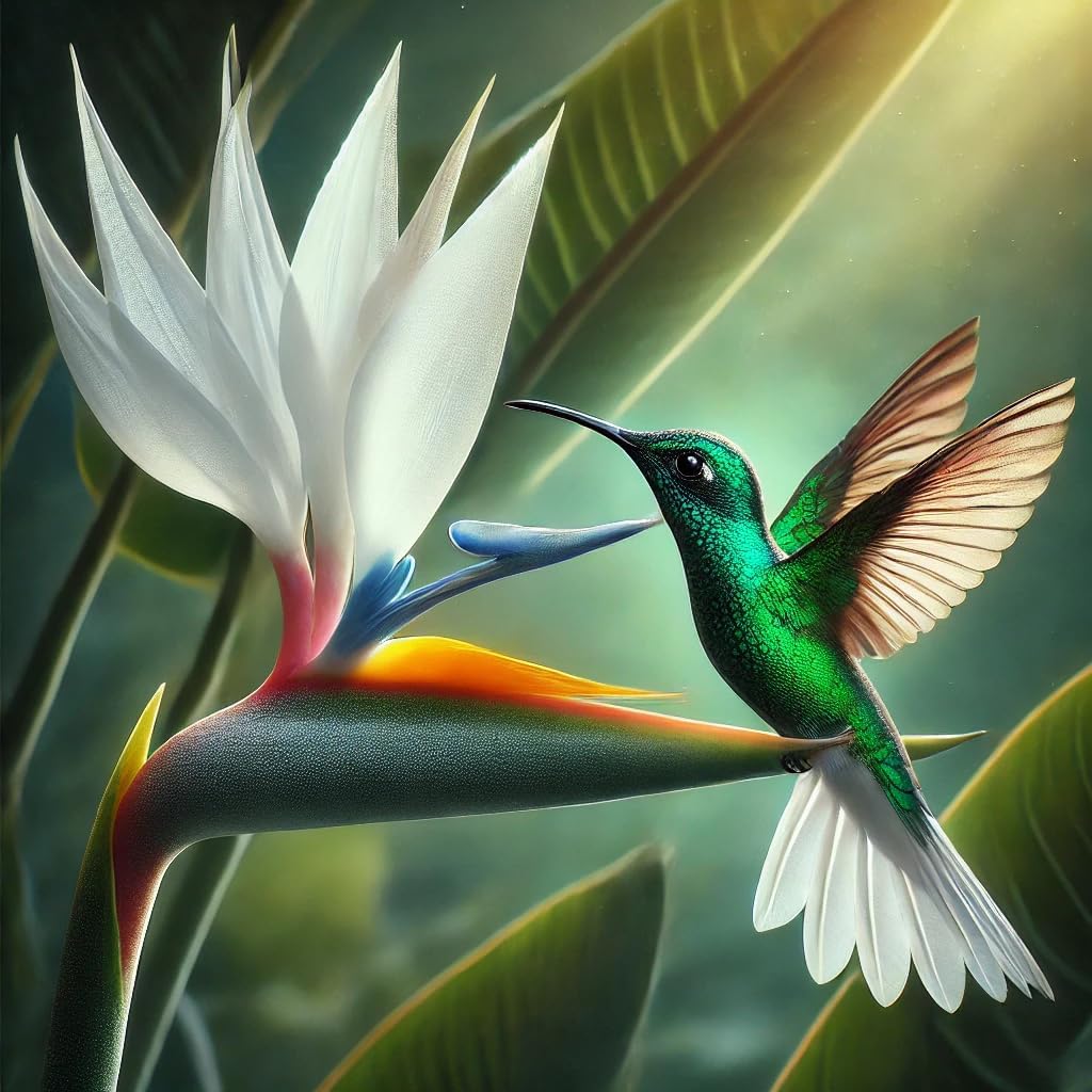 Bird of Paradise - White + Orange - Strelitzia. (2 White + 2 Orange BoP Sacs)