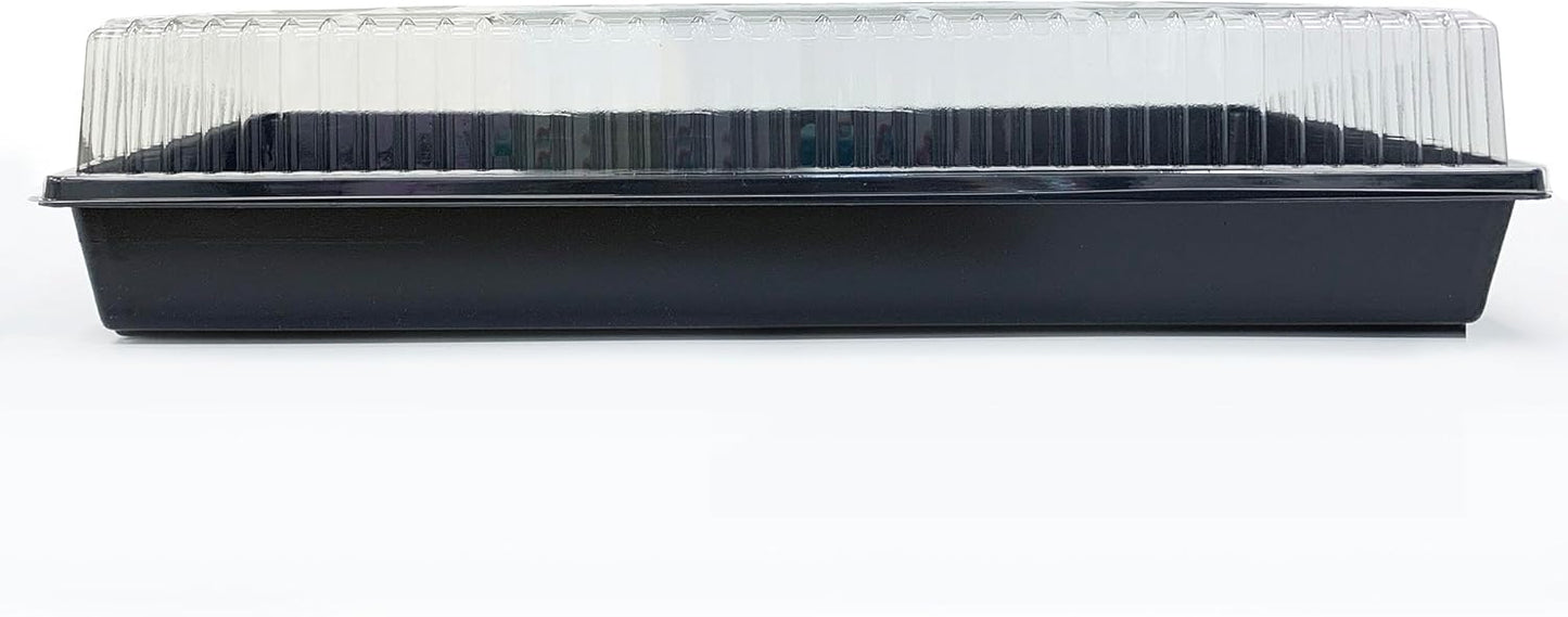 Jiffy Seed Starting Tray Seed Starter Kit with Humidity Dome - 10 Trays and Domes
