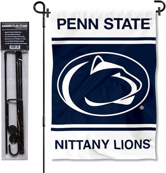 College Flags & Banners Co. Penn State Nittany Lions WE are Garden Flag with Stand Holder