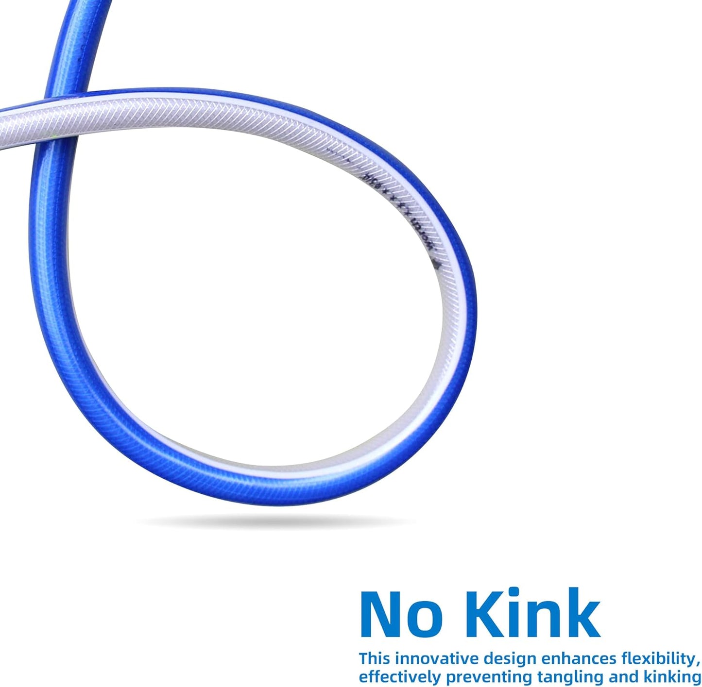 Solution4Patio Short Leader Garden Hose 3/4 in. x 15 ft. -Kink Free, No Leaking, Male to Female Brass/Aluminum Fittings -Heavy Duty Durable Flexible Lightweight Water Pipe for Household & Commercial